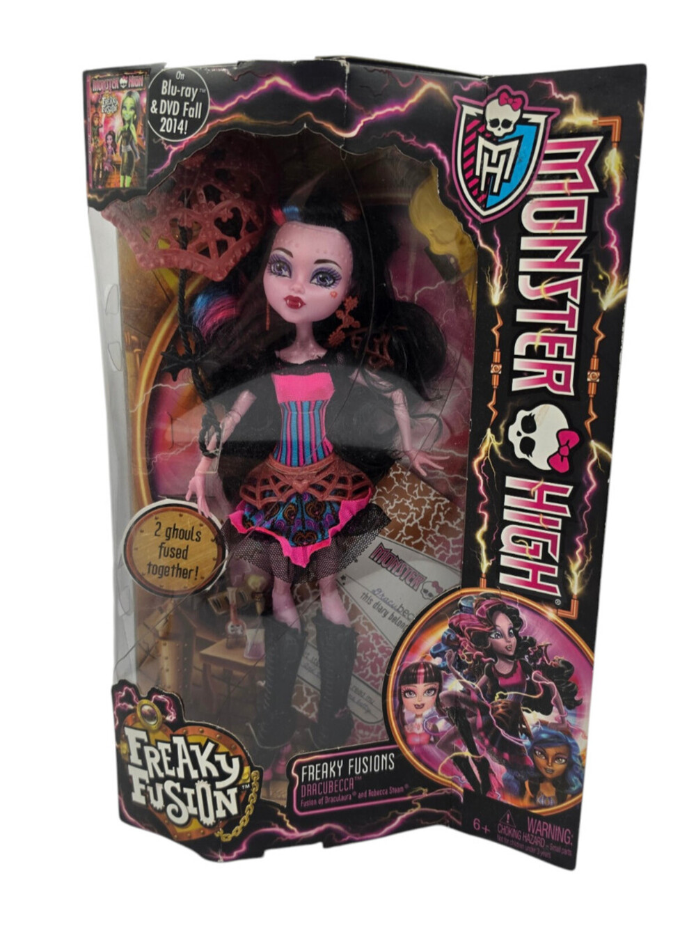 Monster High Freaky Fusions Dracubecca Doll Draculaura Rebecca Steam New